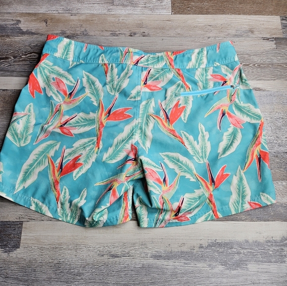 Chubbies Men's Mesh Lined Swim Trunks Large Tropical Hawaiian Floral - Picture 7 of 10
